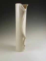 HAM-20 Handbuilt Tall Ruffled Vase