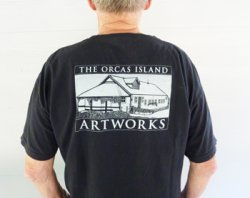 Artworks Logo Tee Shirt, Black XL