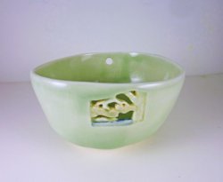 MJE-19-37 Pale Green Porcelain Bowl "Island View"