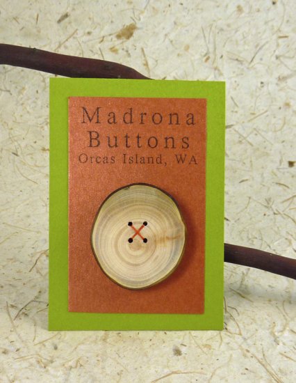 SHC-W4 Madrona Tree Branch Wood Buttons, 2" - Click Image to Close