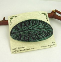 GS-W500 Woven Hair Clip, Forest Green