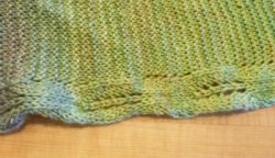 BLB-38 Hand Knit Multicolor Wool Scarf
