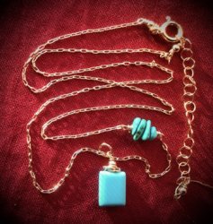SR9-376 Sleeping Beauty Turquoise Necklace