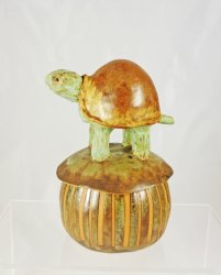 PL-17 Zen Turtle Lidded Stoneware Jar