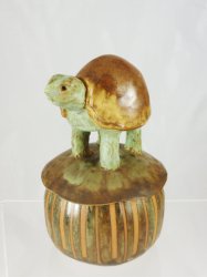PL-17 Zen Turtle Lidded Stoneware Jar
