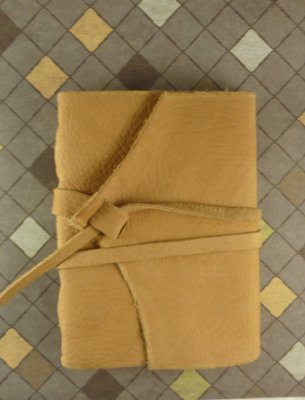 SJS-B Handmade Tan Leather Journal, 5 x7
